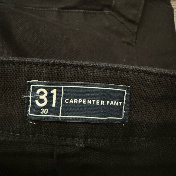 GAP Carpenter Black Jeans Size 31/30 - Picture 6 of 6